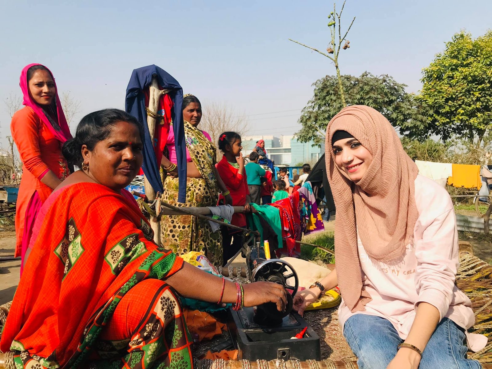 Community members smiling