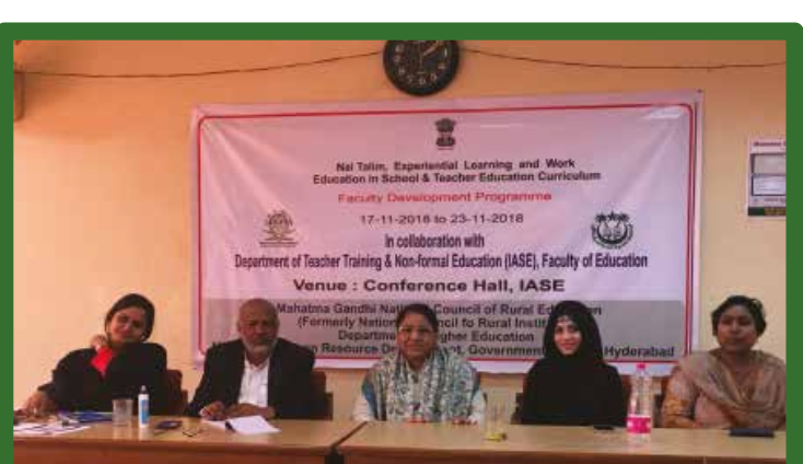 Faculty Development Programme at Conference Hall, IASE