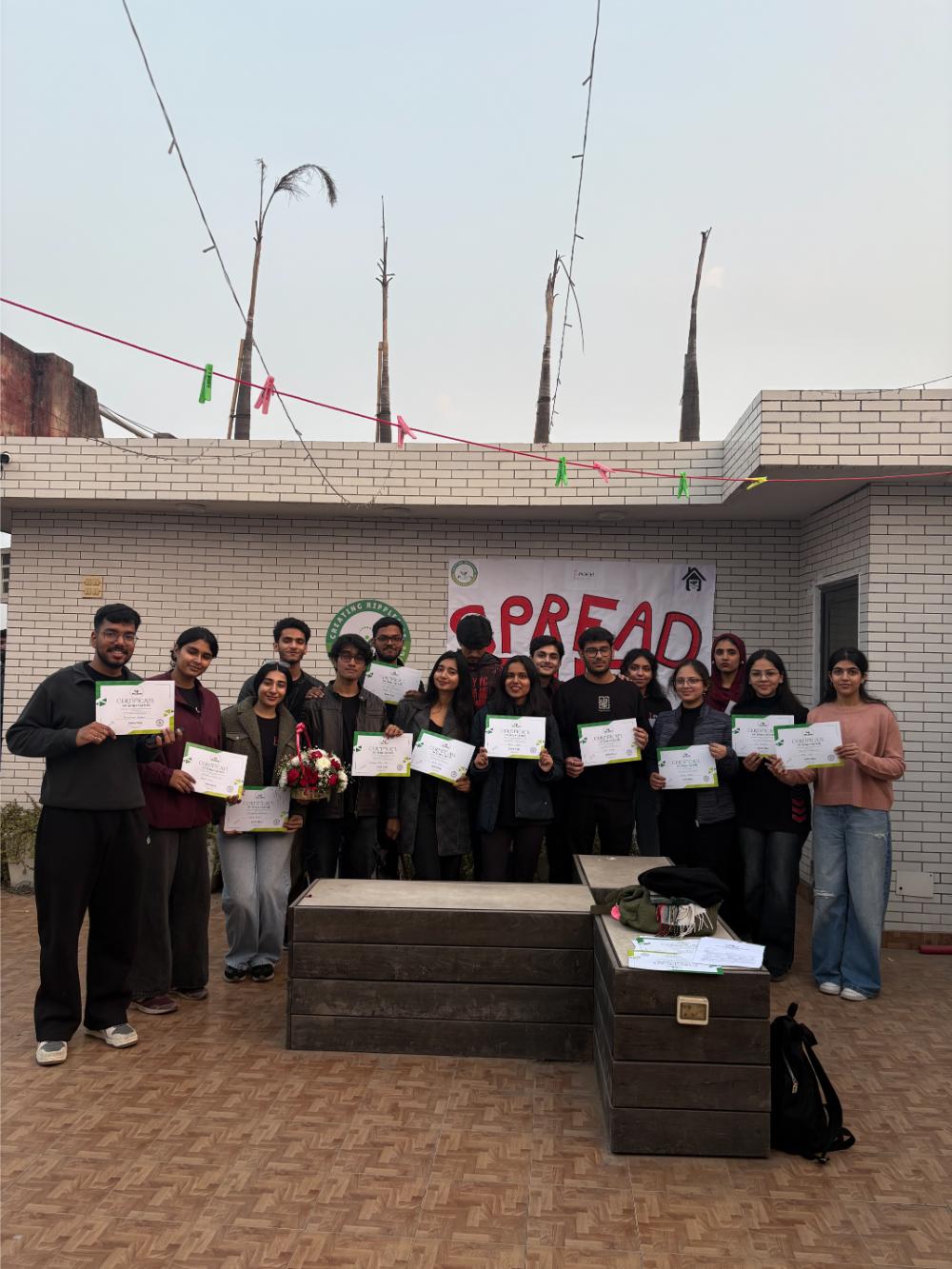 Women joining a community empowerment activity