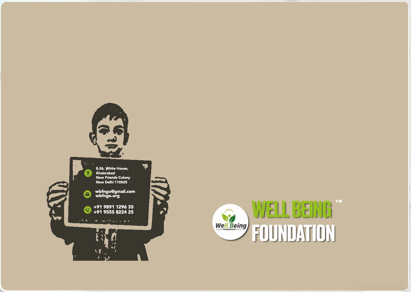Well Being Foundation brochure cover